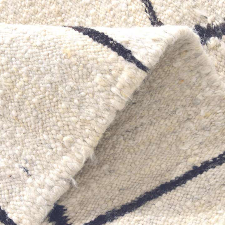 4' x 5' 11 Hand Knotted Moroccan Wool Rug