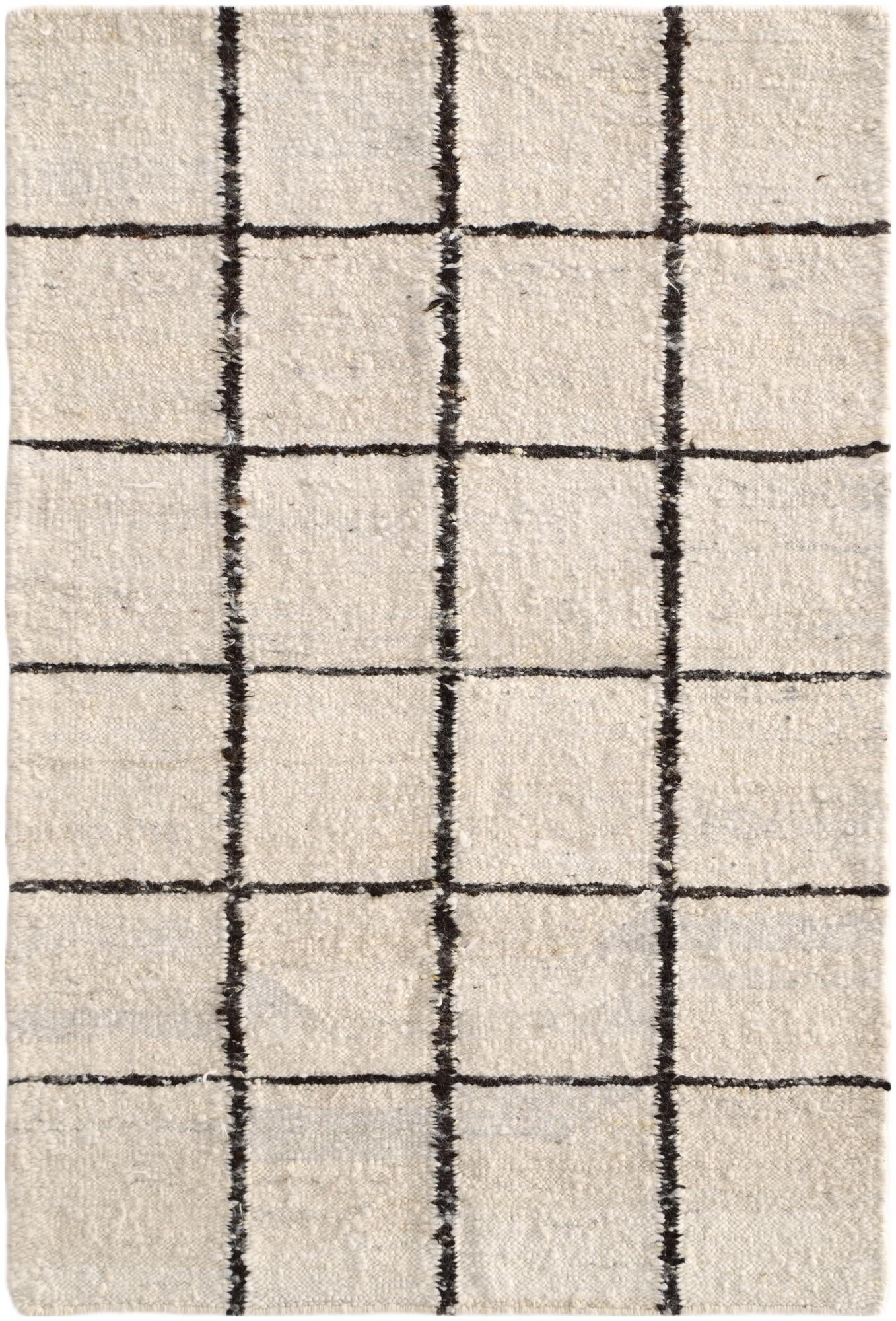 4' x 5' 11 Hand Knotted Moroccan Wool Rug
