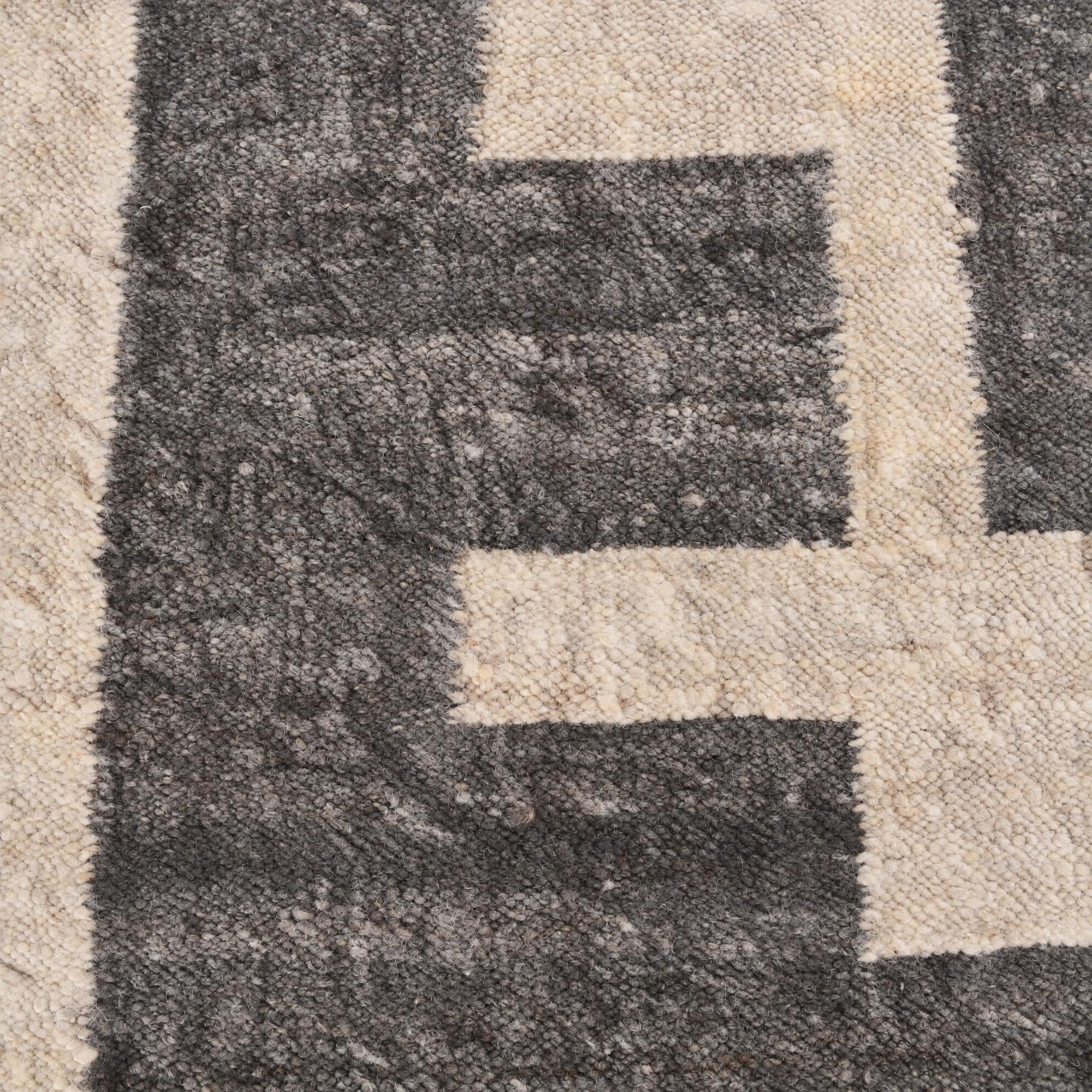 Detail image 11 of 11: 4' 2 x 6' Hand Knotted Moroccan Wool Rug