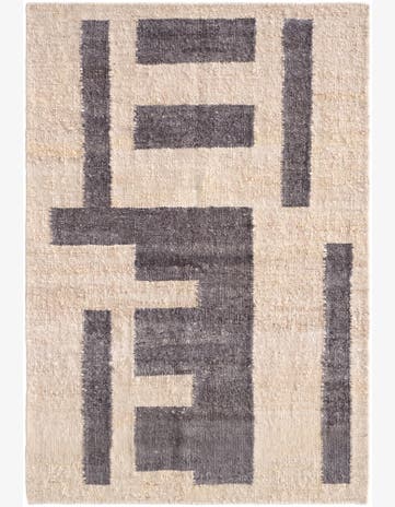 4' 2 x 6' Hand Knotted Moroccan Wool Rug