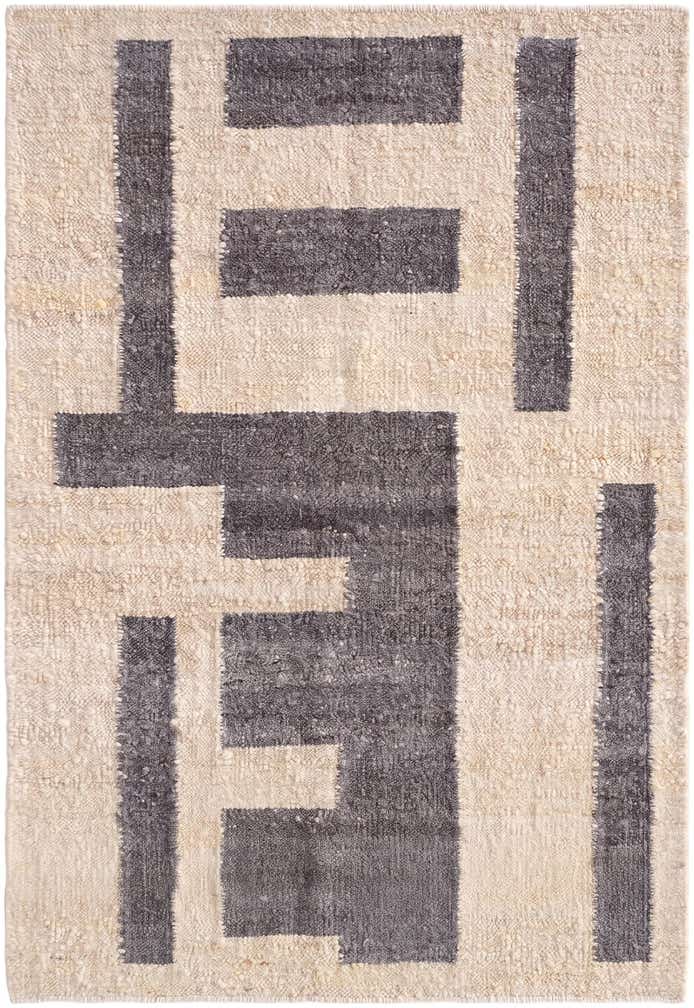4' 2 x 6' Hand Knotted Moroccan Wool Rug