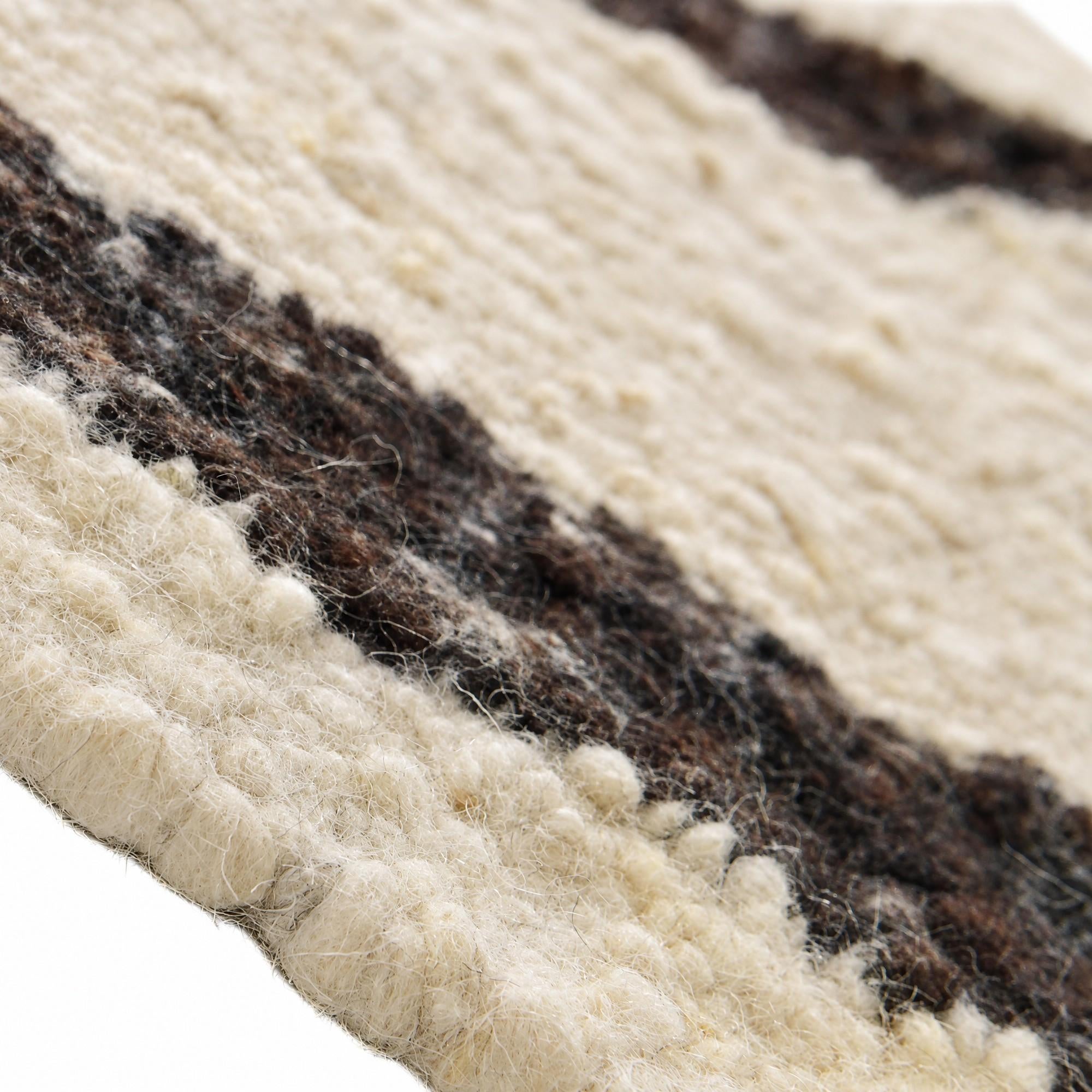 Detail image 8 of 12: 4' 2 x 5' 11 Hand Knotted Moroccan Wool Rug