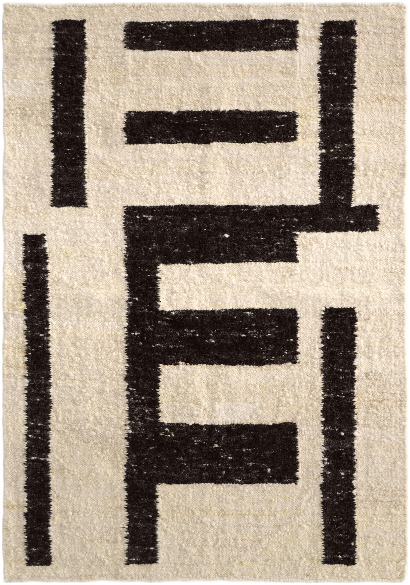 4' 2 x 5' 11 Hand Knotted Moroccan Wool Rug