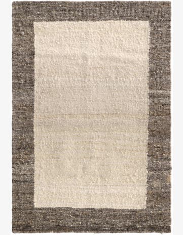 4' x 5' 10 Hand Knotted Moroccan Wool Rug