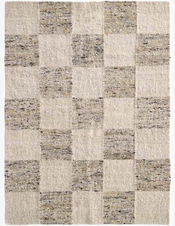 5' 1 x 6' 10 Hand Knotted Moroccan Wool Rug