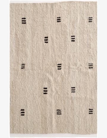4' 11 x 7' 1 Hand Knotted Moroccan Wool Rug