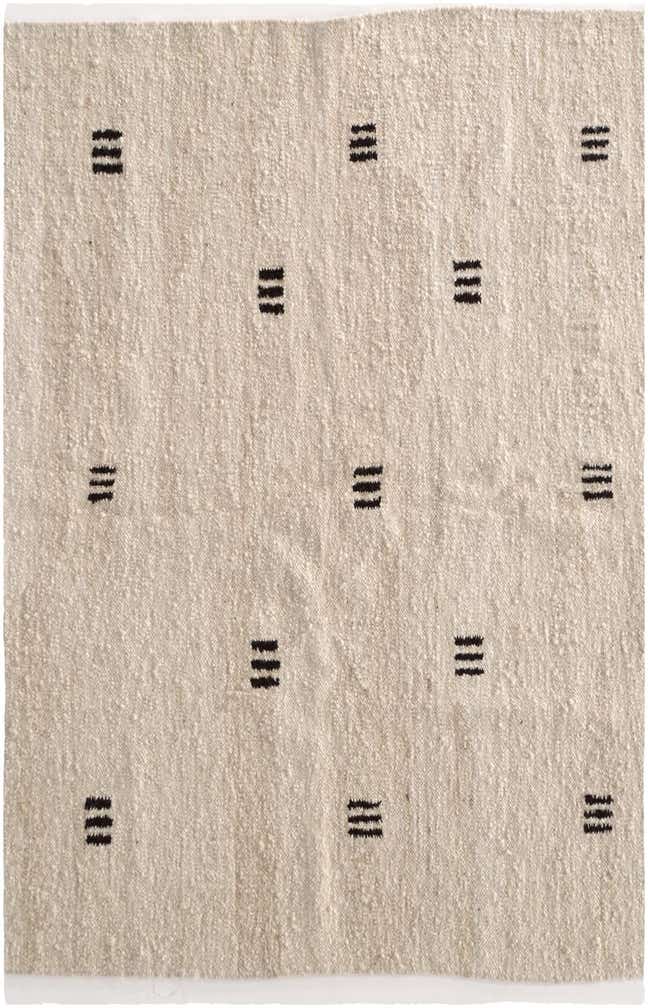 4' 11 x 7' 1 Hand Knotted Moroccan Wool Rug