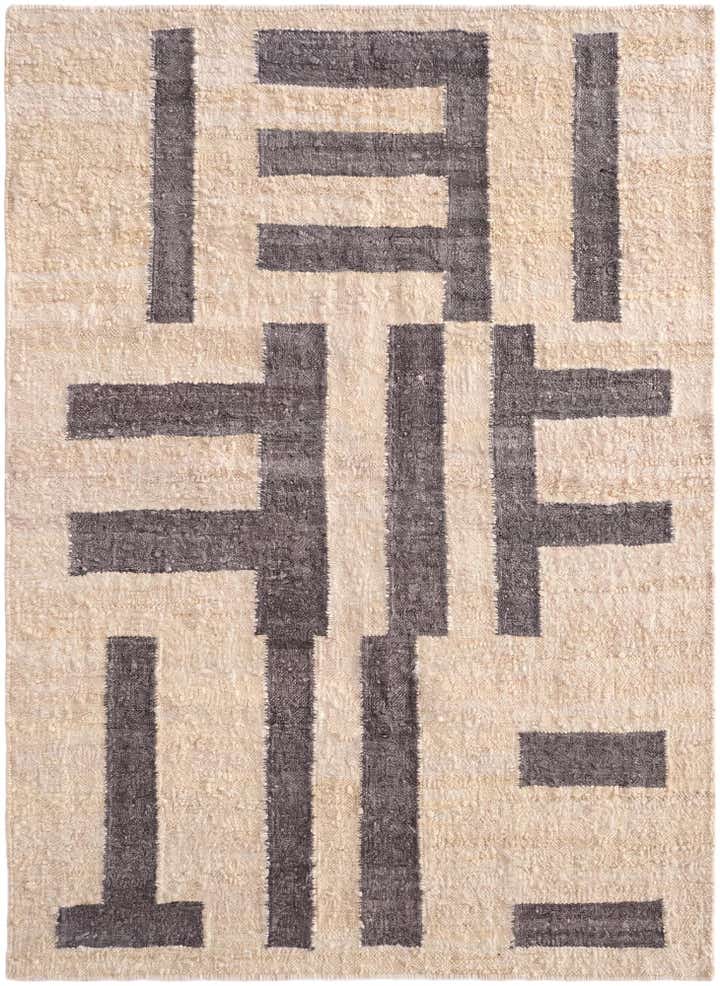 5' 1 x 6' 11 Hand Knotted Moroccan Wool Rug