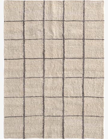 5' 1 x 6' 10 Hand Knotted Moroccan Wool Rug