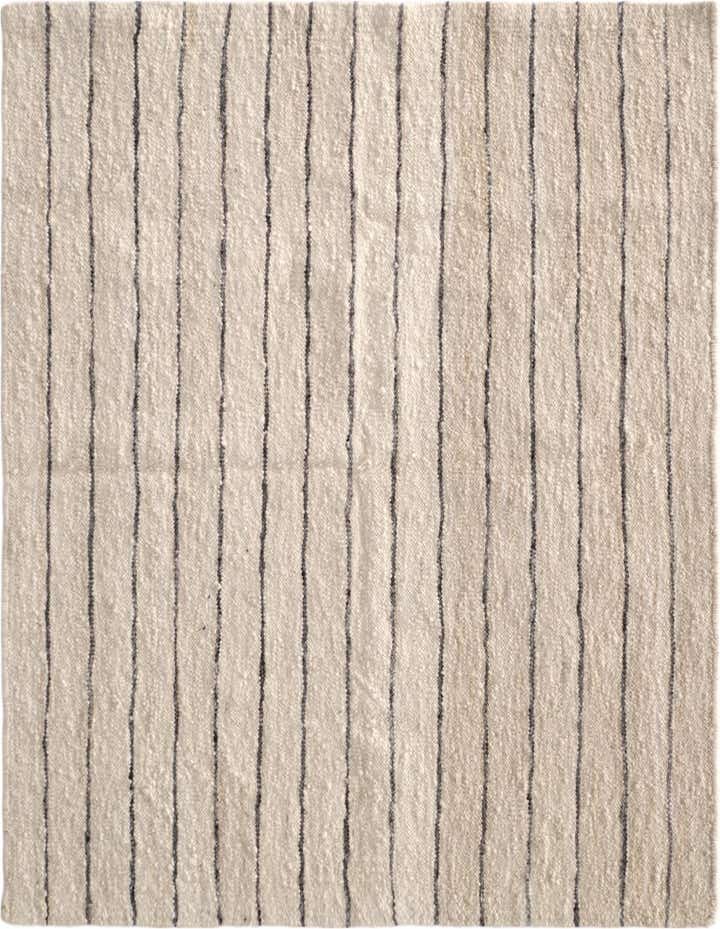 5' 1 x 6' 7 Hand Knotted Moroccan Wool Rug