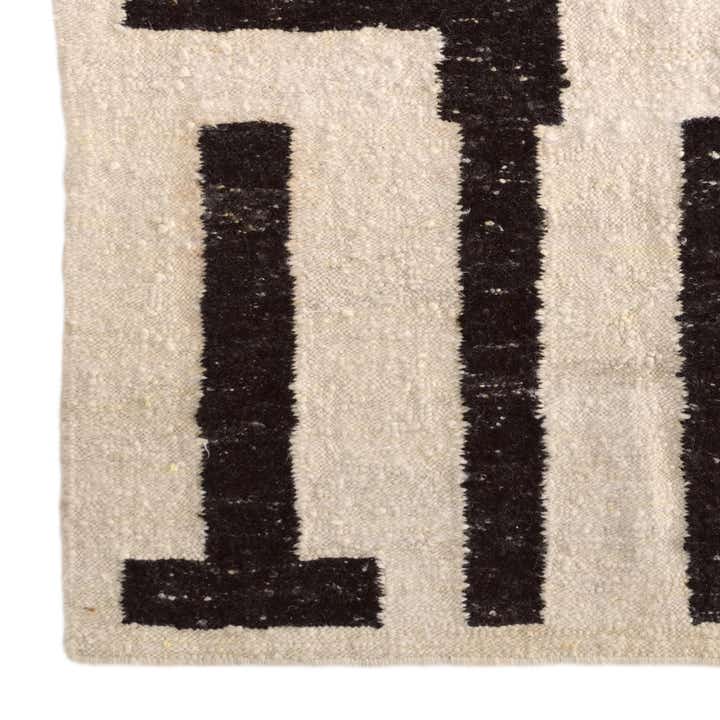 5' 3 x 6' 10 Hand Knotted Moroccan Wool Rug