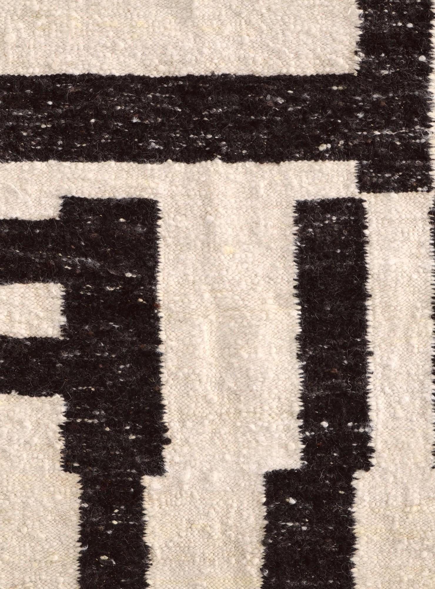 5' 3 x 6' 10 Hand Knotted Moroccan Wool Rug