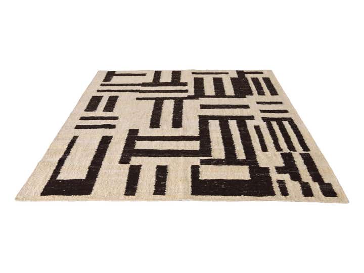 8' 2 x 9' 11 Hand Knotted Moroccan Wool Rug