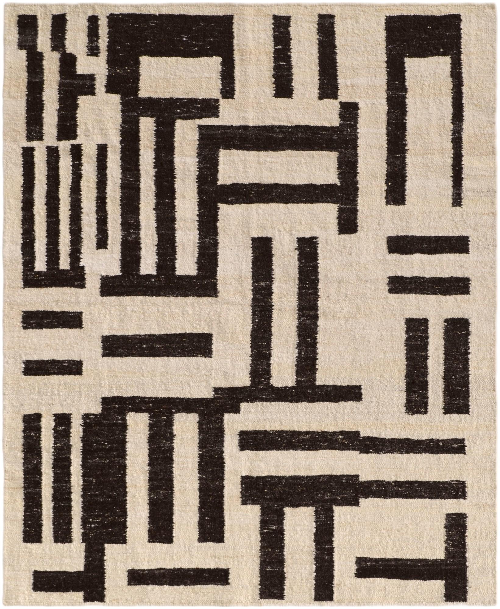 8' 2 x 9' 11 Hand Knotted Moroccan Wool Rug