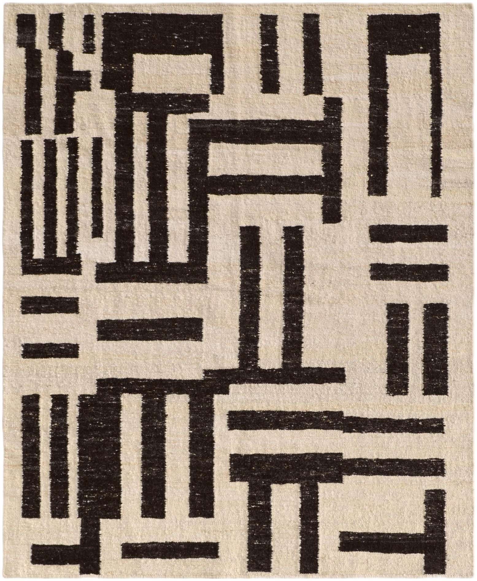 8' 2 x 9' 11 Hand Knotted Moroccan Wool Rug