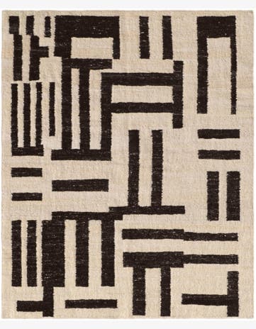 8' 2 x 9' 11 Hand Knotted Moroccan Wool Rug