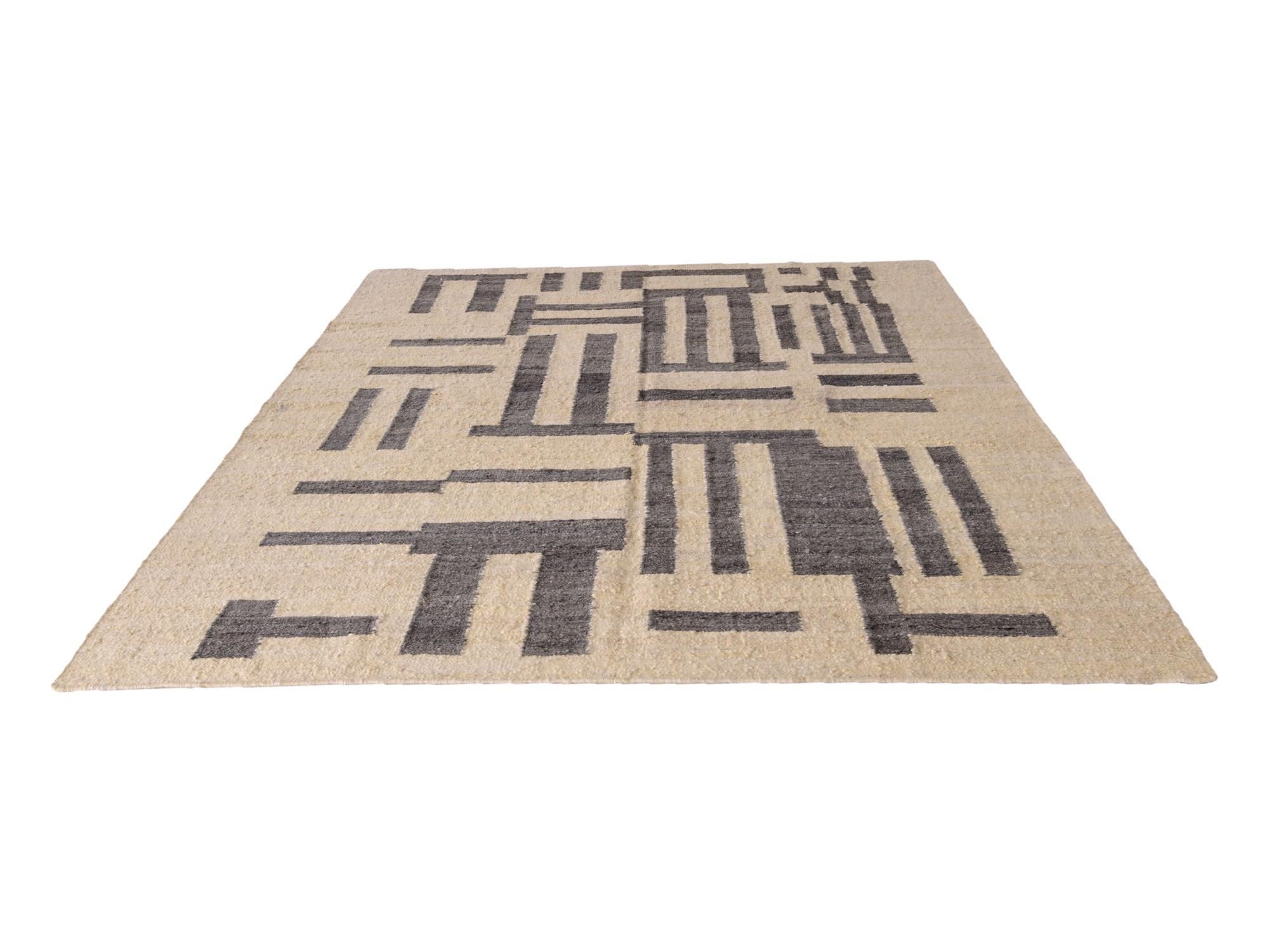 9' 3 x 11' 10 Hand Knotted Moroccan Wool Rug