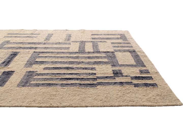 9' 3 x 11' 10 Hand Knotted Moroccan Wool Rug