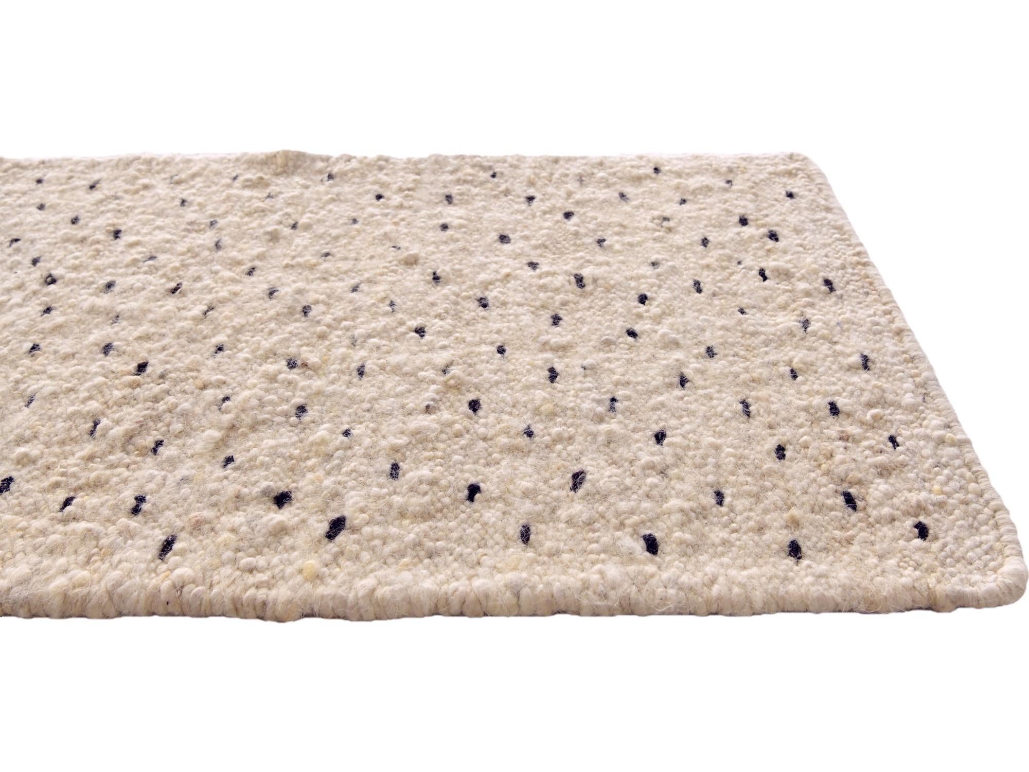 2' 1 x 3' Hand Knotted Moroccan Wool Rug