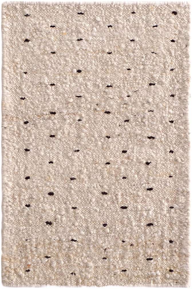 2' 1 x 3' Hand Knotted Moroccan Wool Rug