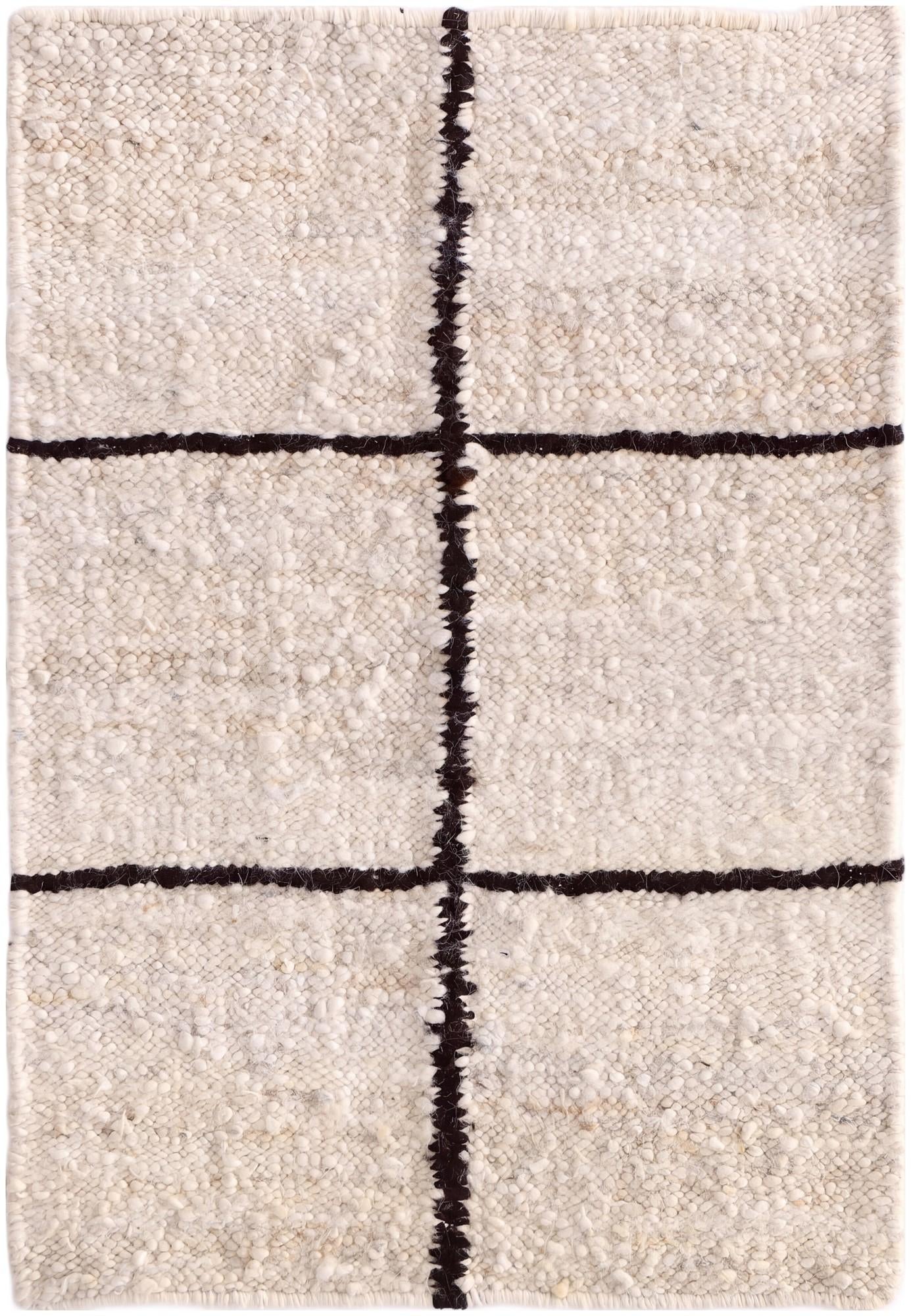 2' 2 x 3' Hand Knotted Moroccan Wool Rug