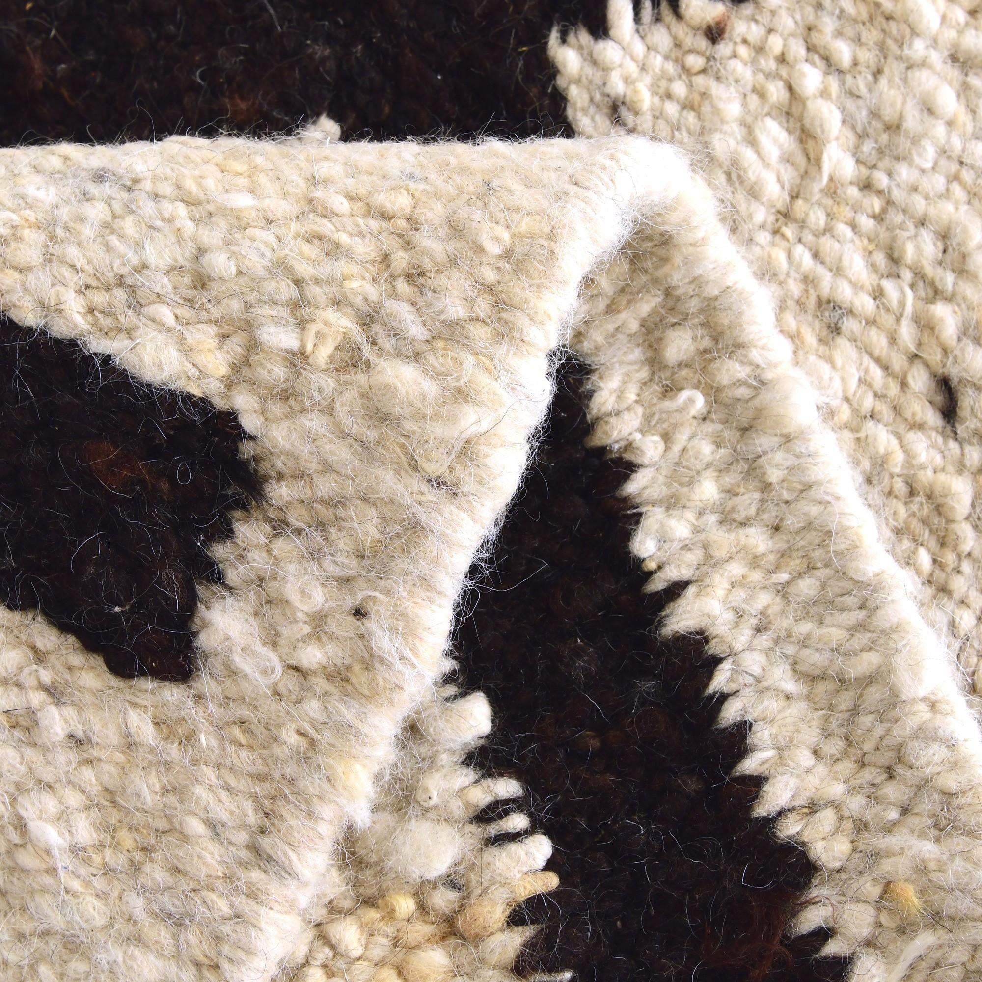 2' 2 x 2' 11 Hand Knotted Moroccan Wool Rug