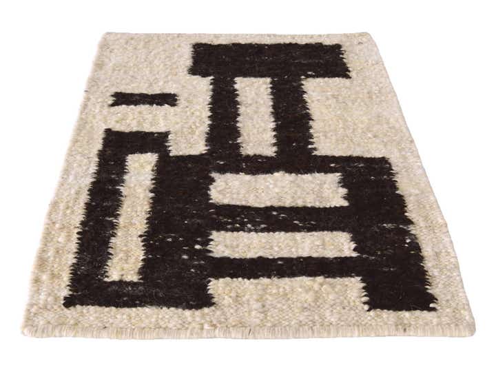 2' 1 x 2' 11 Hand Knotted Moroccan Wool Rug