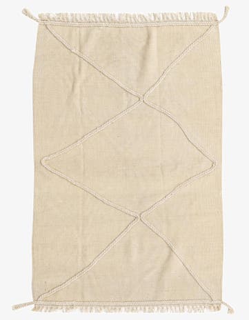 3' 4 x 5' Hand Knotted Moroccan Wool Rug