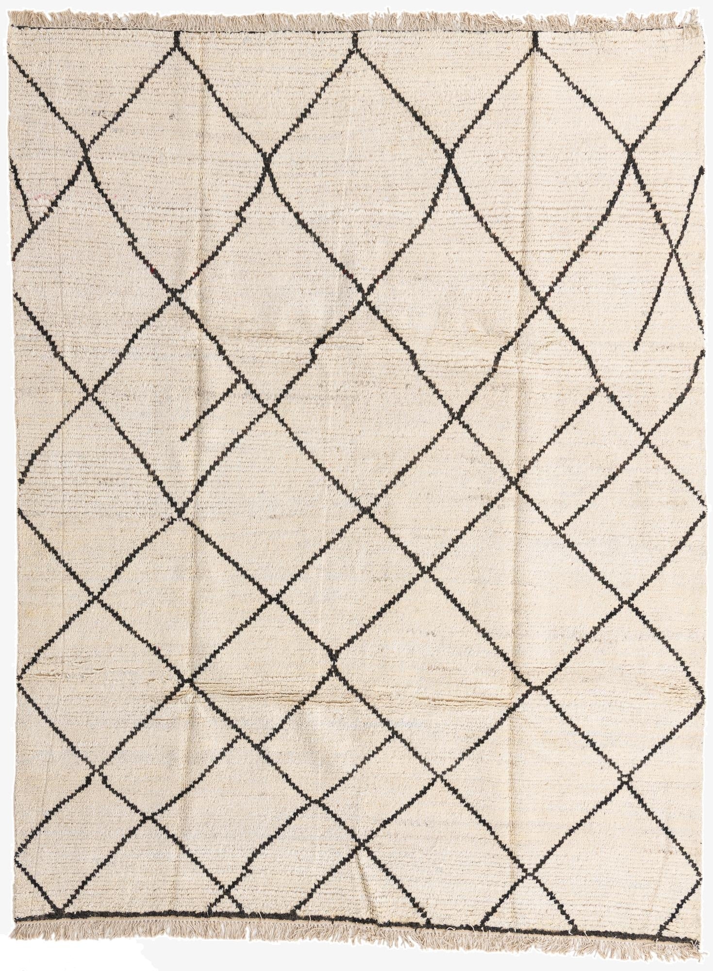 7' 11 x 10' 4  Hand Knotted Moroccan Wool Rug