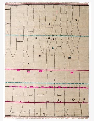 12' x 16' 4 Hand Knotted Moroccan Wool Rug