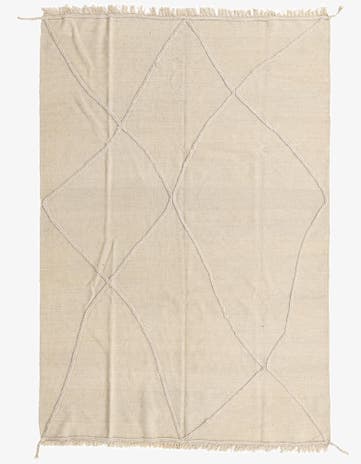 5' 6 x 8' 2 Hand Knotted Moroccan Wool Rug