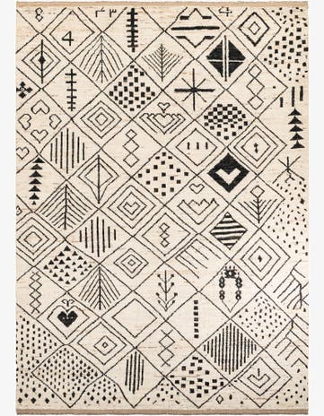 10' 1 x 14' Hand Knotted Moroccan Wool Rug