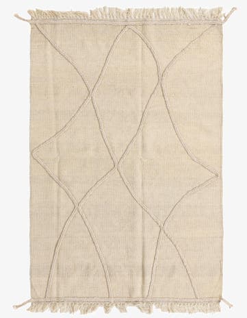 3' 5 x 5' 1 Hand Knotted Moroccan Wool Rug