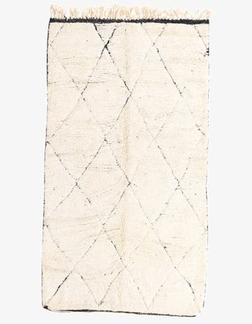4' 8 x 8' 3 Hand Knotted Moroccan Wool Rug