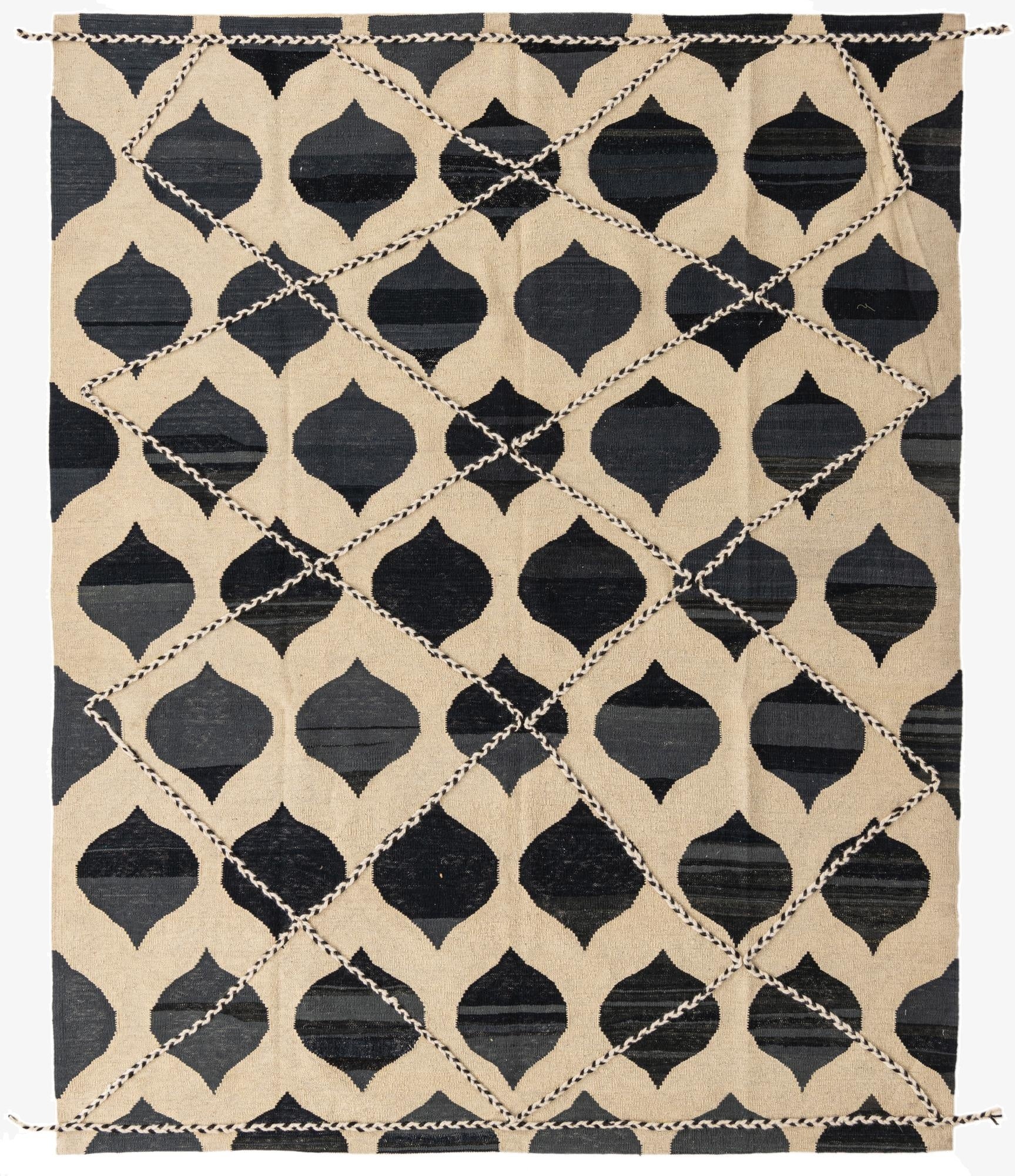 6' 5 x 7' 10  Hand Knotted Moroccan Wool Rug