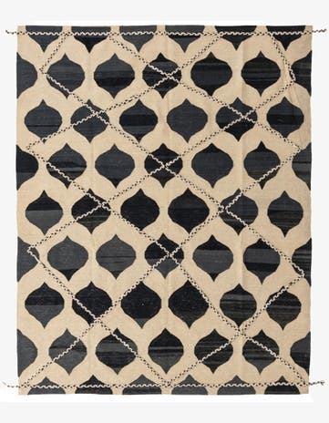 6' 5 x 7' 10 Hand Knotted Moroccan Wool Rug