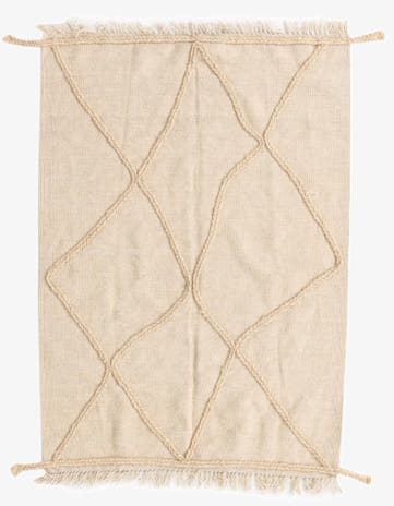 3' 4 x 4' 10 Hand Knotted Moroccan Wool Rug