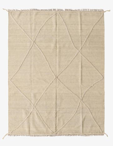 5' x 6' 4 Hand Knotted Moroccan Wool Rug