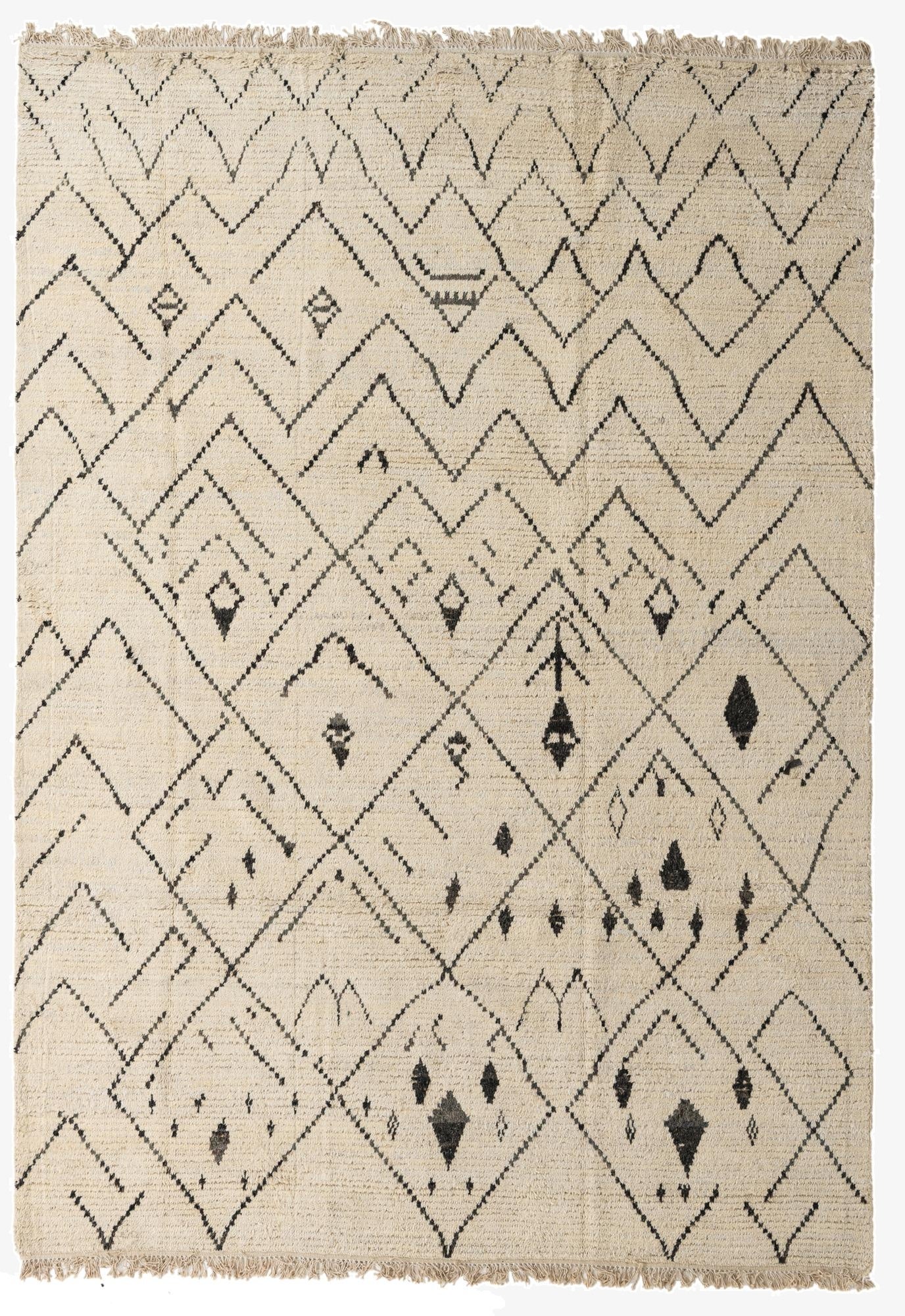 7' 10 x 11' 1  Hand Knotted Moroccan Wool Rug