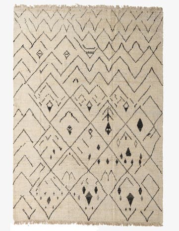 7' 10 x 11' 1 Hand Knotted Moroccan Wool Rug