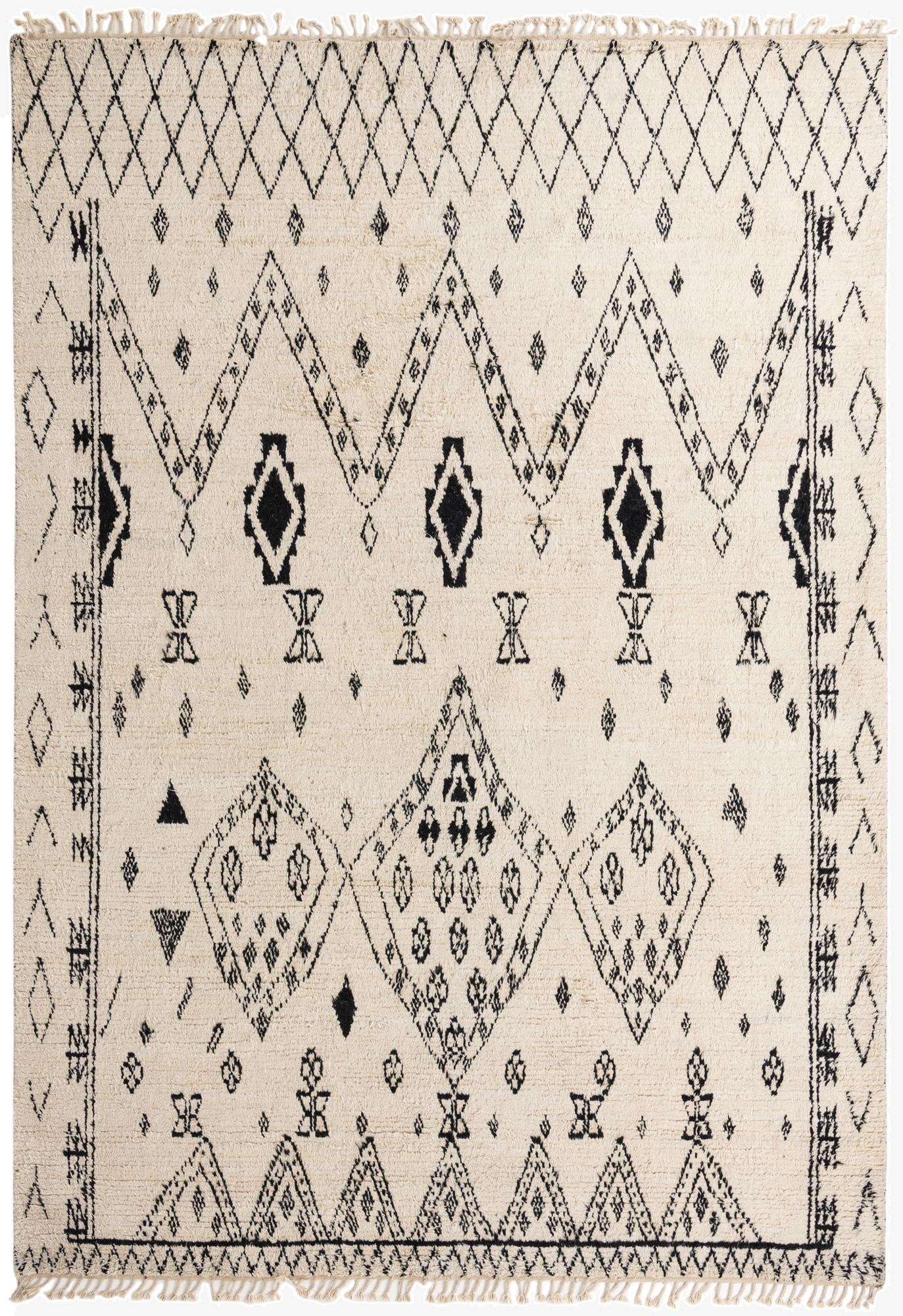 9' 11 x 14' 4  Hand Knotted Moroccan Wool Rug