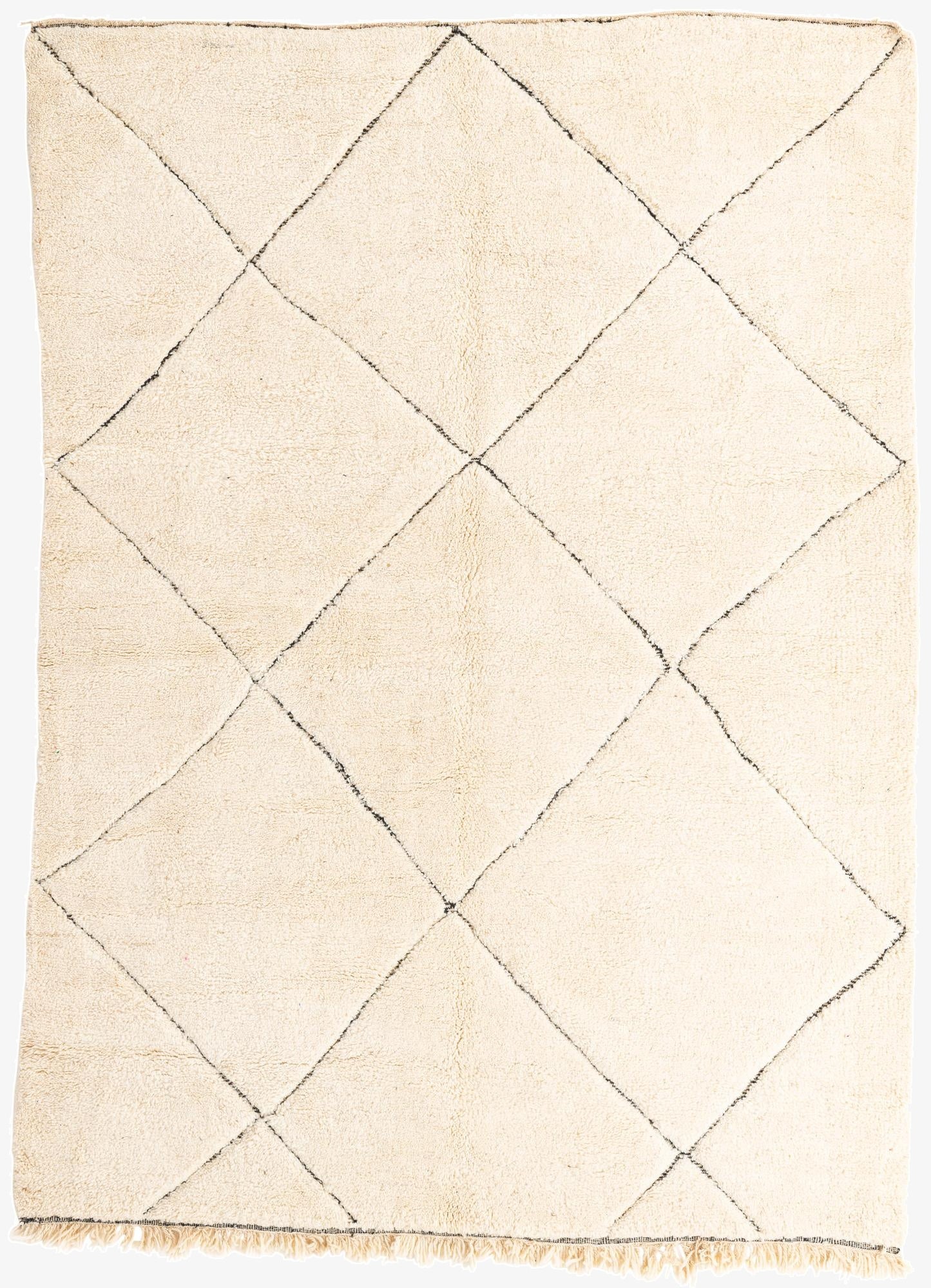 7' 2 x 10'  Hand Knotted Moroccan Wool Rug