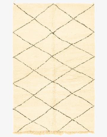 5' 1 x 8' 6 Hand Knotted Moroccan Wool Rug