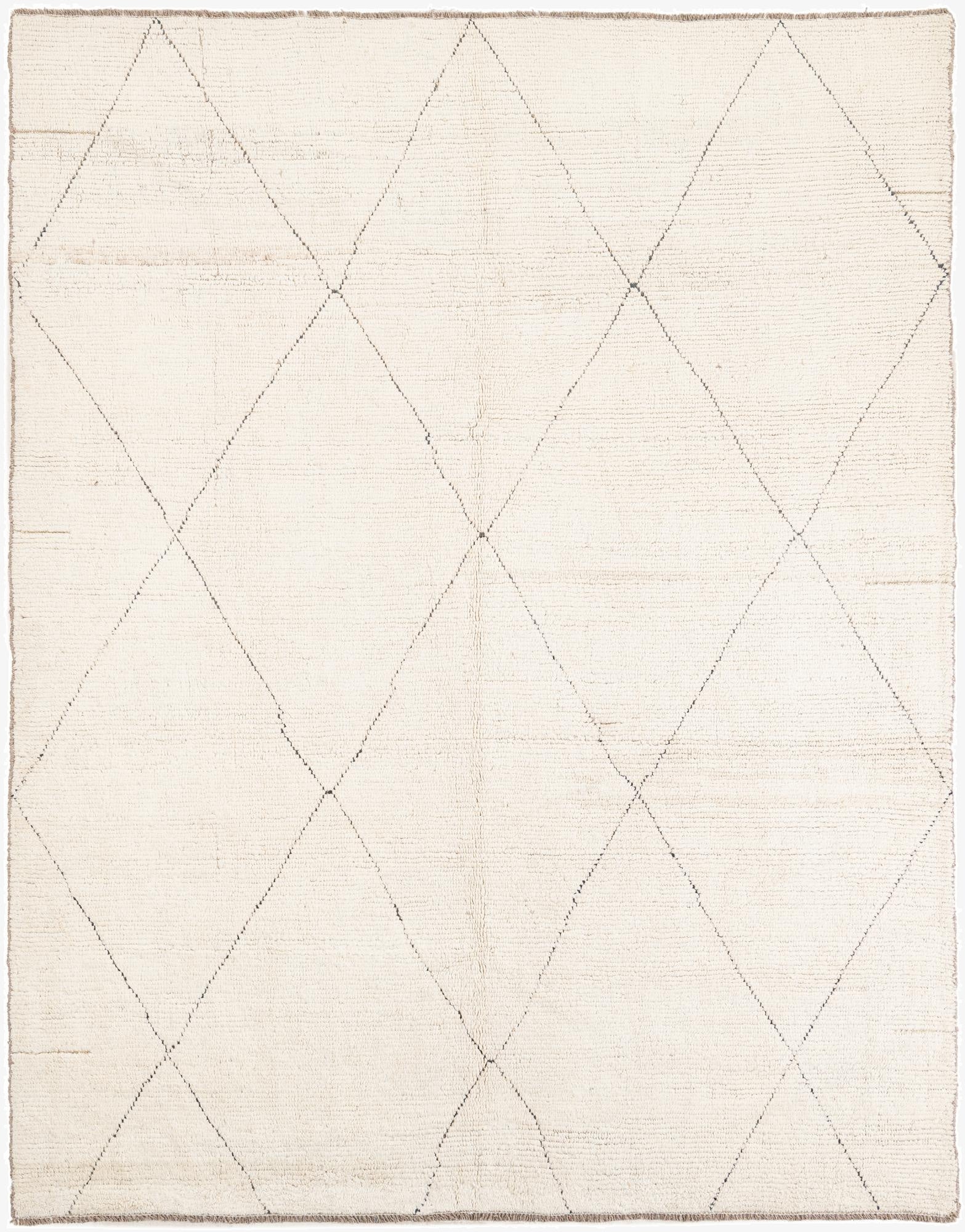 6' 10 x 8' 8  Hand Knotted Moroccan Wool Rug