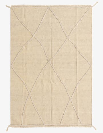 4' x 6' Hand Knotted Moroccan Wool Rug