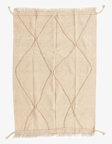 3' 4 x 5' 1 Hand Knotted Moroccan Wool Rug