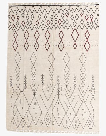 8' 9 x 12' Hand Knotted Moroccan Wool Rug