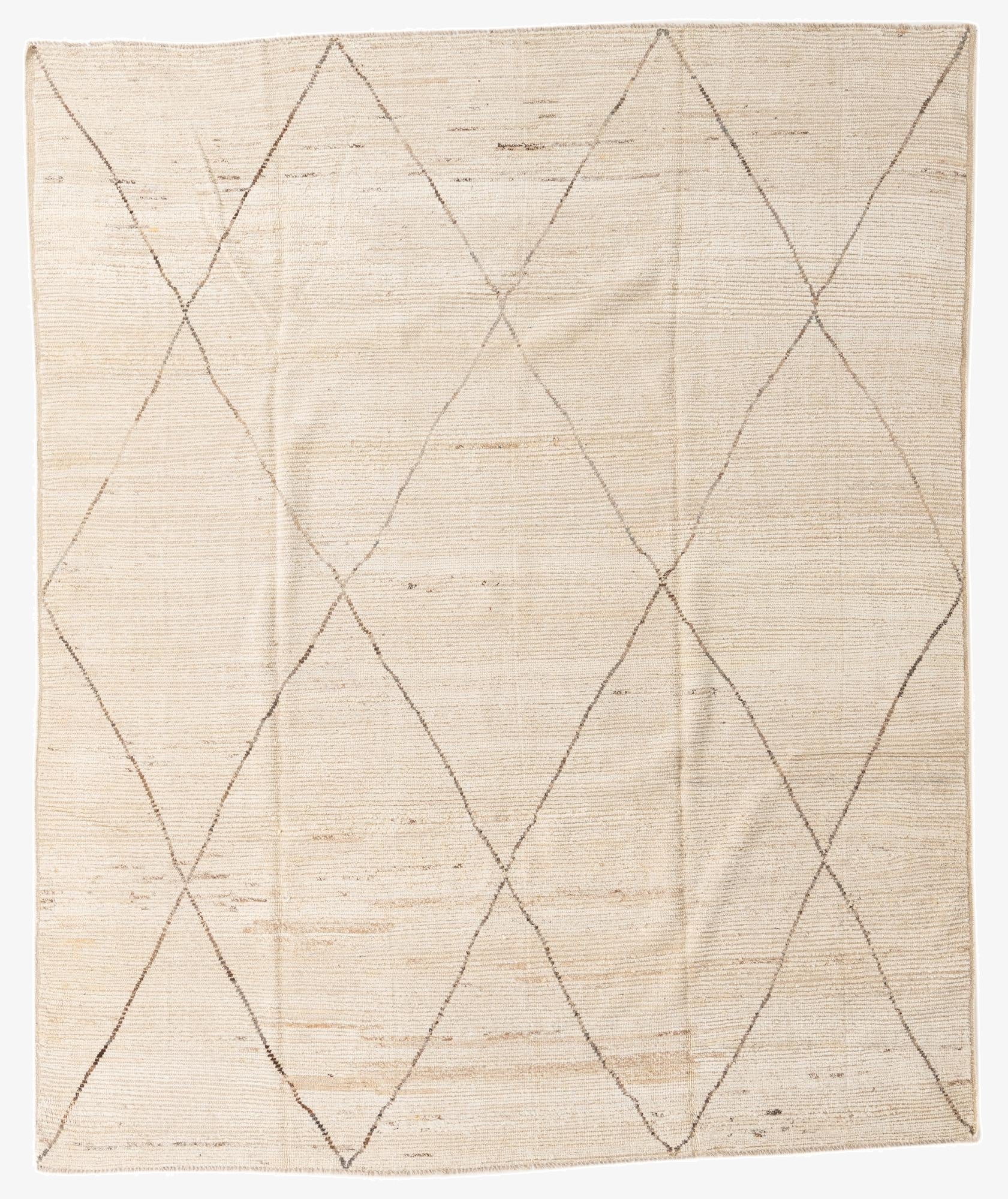 8' 5 x 10' 3  Hand Knotted Moroccan Wool Rug