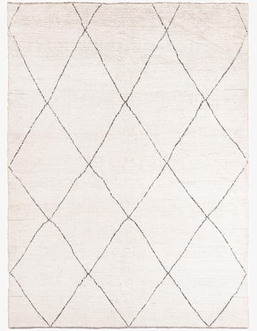 6' 4 x 8' 5 Hand Knotted Moroccan Wool Rug