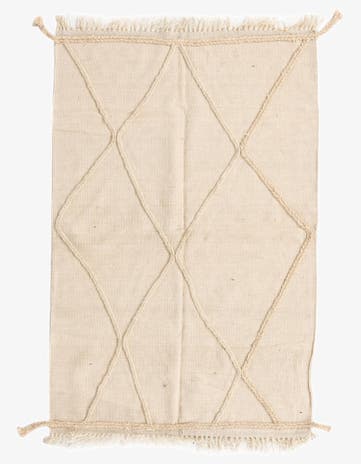 3' 4 x 5' 1 Hand Knotted Moroccan Wool Rug